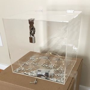 Acrylic wedding card box